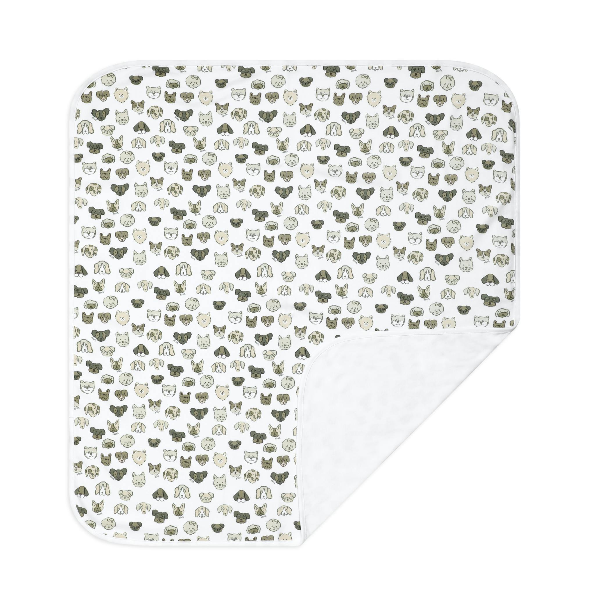 Mini Woof Squad Grey Baby Blanket