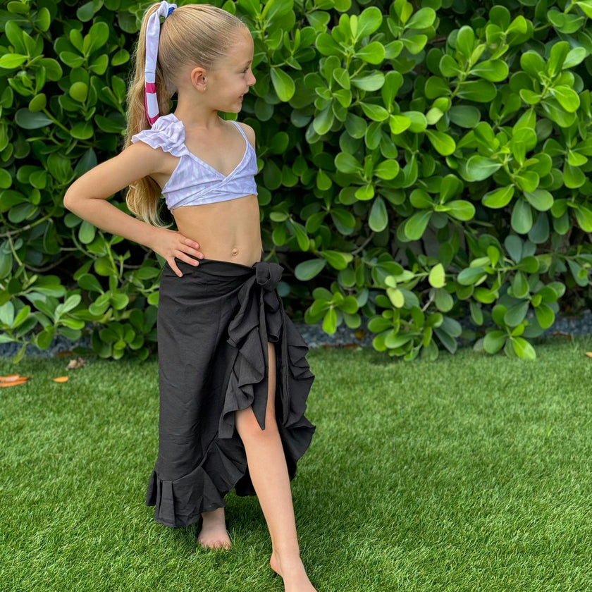 Girl's Wrap Skirt - Black