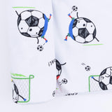 Soccer Balls Playing Soccer Blue  - Swaddle Blanket