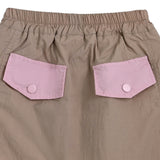 Pink Skirt with Pocket Trim