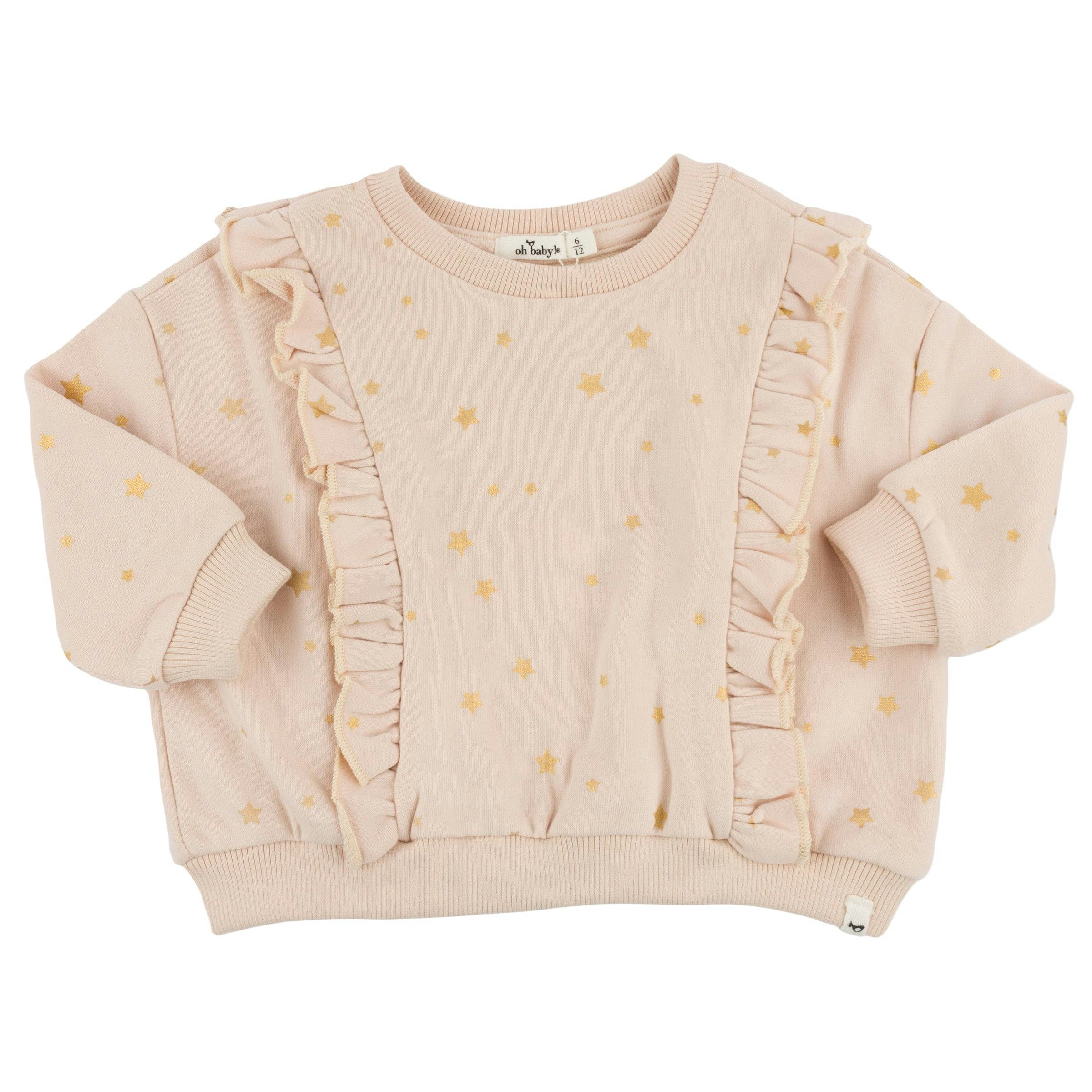 Mini Stars Gold Foil Millie Ruffle Boxy