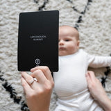 SENSORY FLASHCARDS WITH POSITIVE AFFIRMATIONS - designed for use from birth