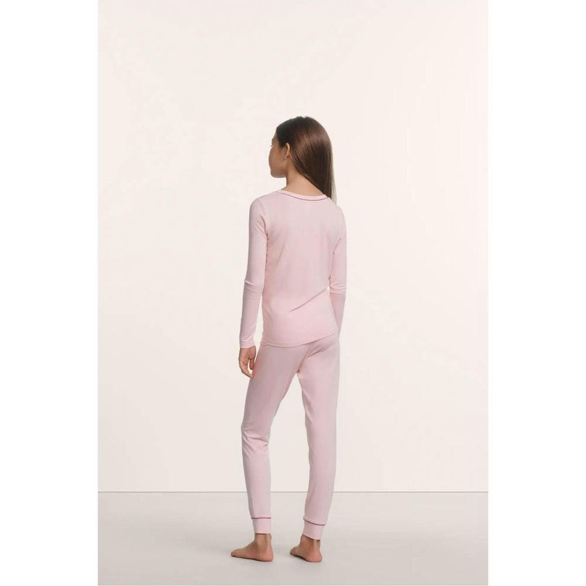 Kids TENCEL™ Modal Unisex Long PJ Set, Pink