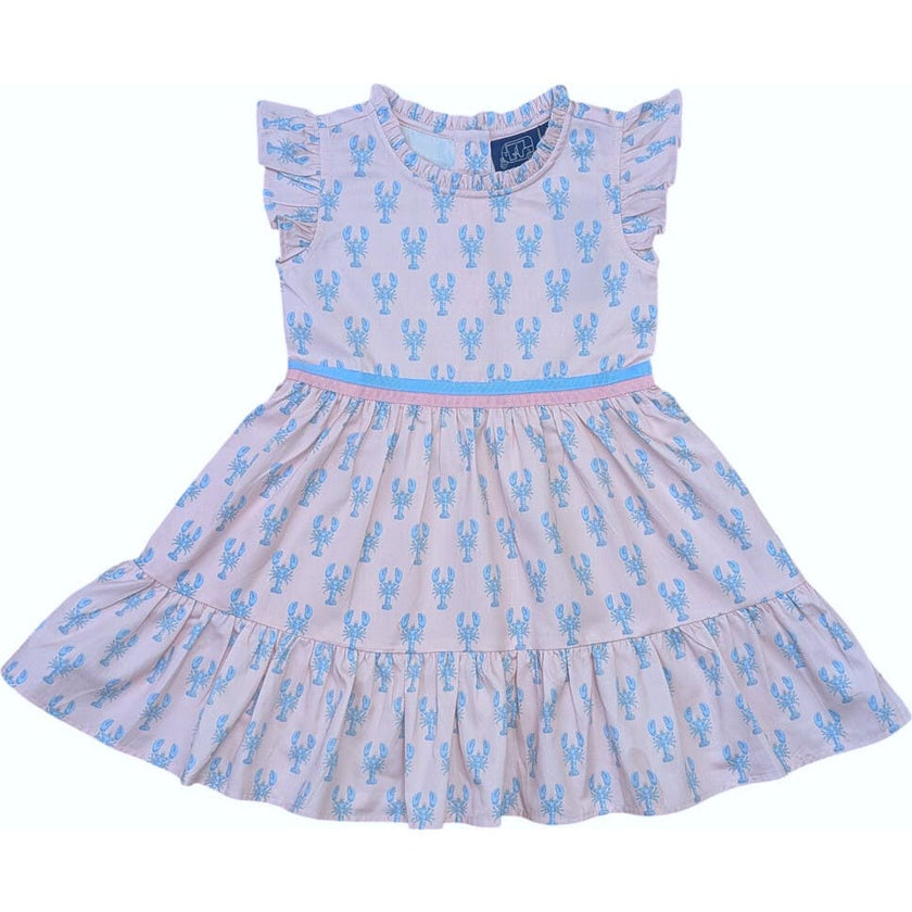 Pastel Pincers Ruffle Dress