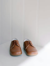 Tan Leather Toddler Inglesito Ceremony Shoes