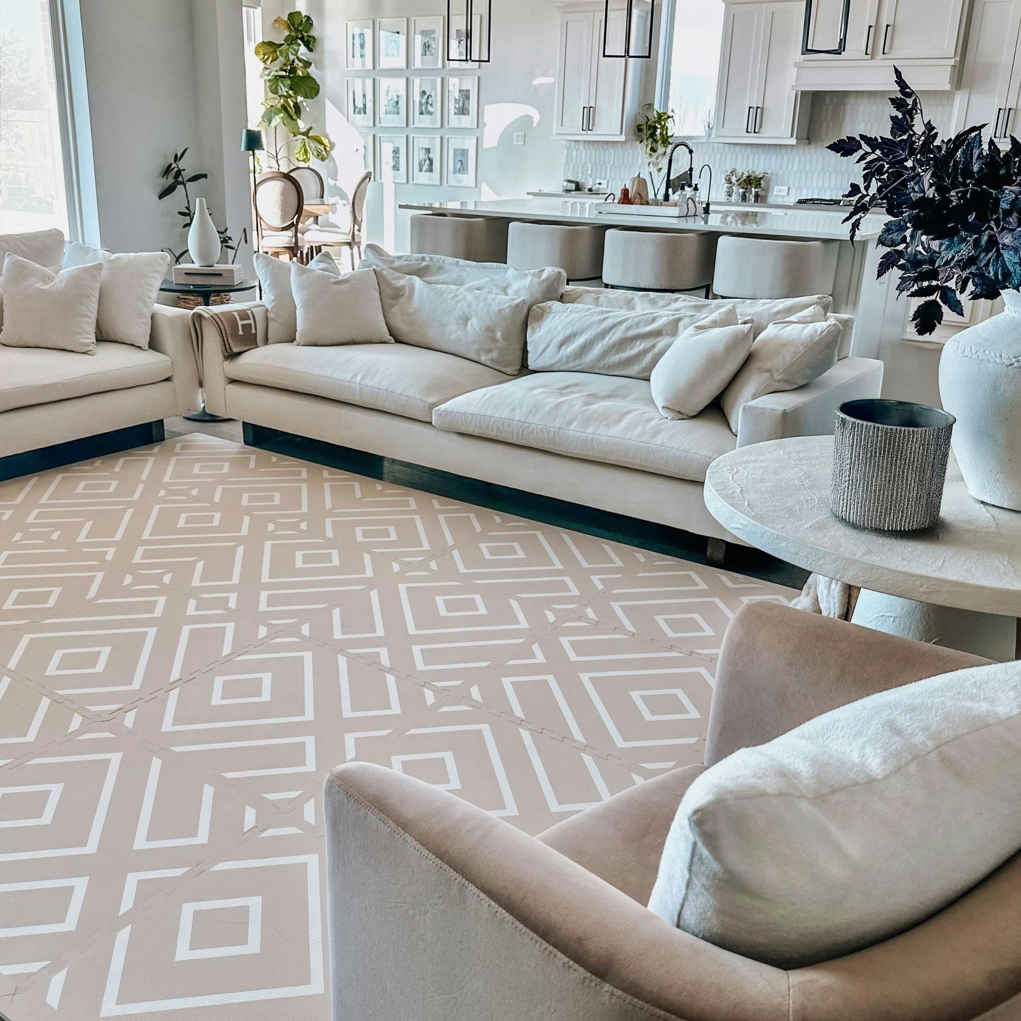 Modern Blocks - Desert Sand - Play Mat, Prints