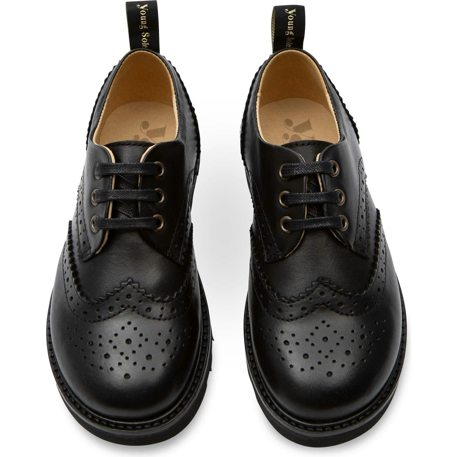Brando Back to School Brogue Shoe, Black