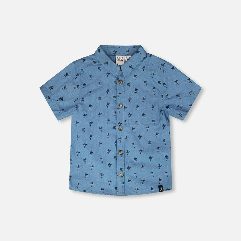 Short Sleeve Chambray Shirt