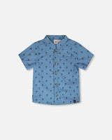 Short Sleeve Chambray Shirt