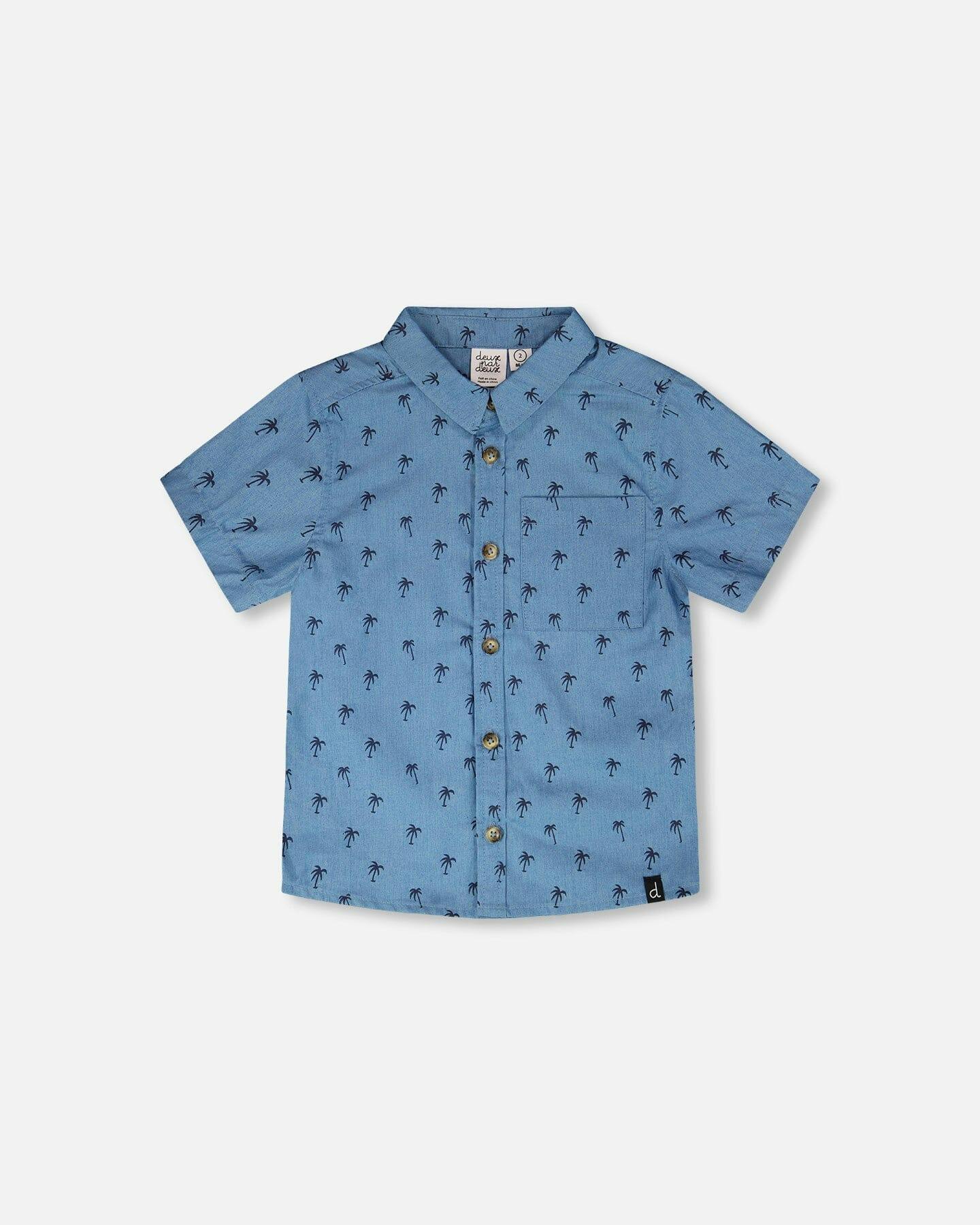 Short Sleeve Chambray Shirt