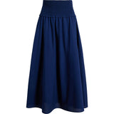 The Delphine Nap Skirt - Navy Cotton