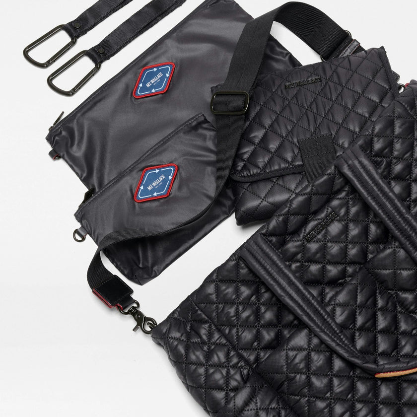 Black Metro Diaper Tote