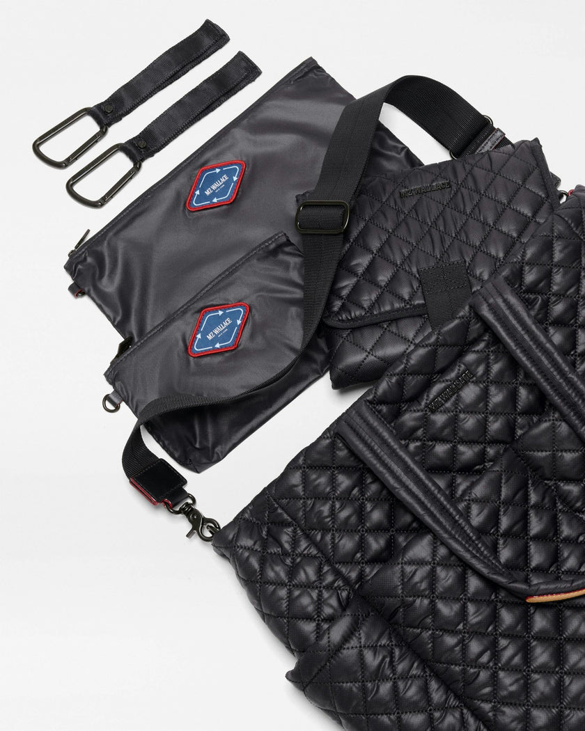 Black Metro Diaper Tote