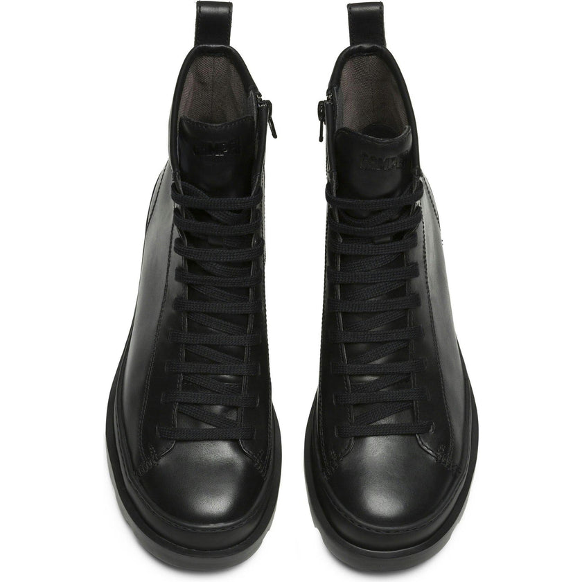 Women's Lace Up Brutus Boot, Black
