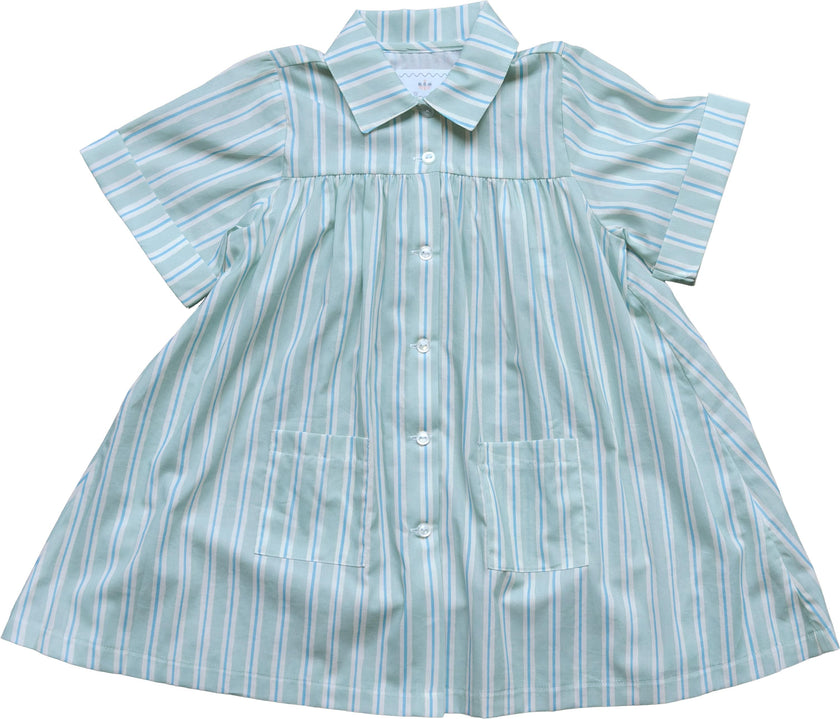 Girls Coverup in Stripe in Blue Jay