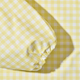 Magnetic Long Sleeve Bib - Butter Yellow Check