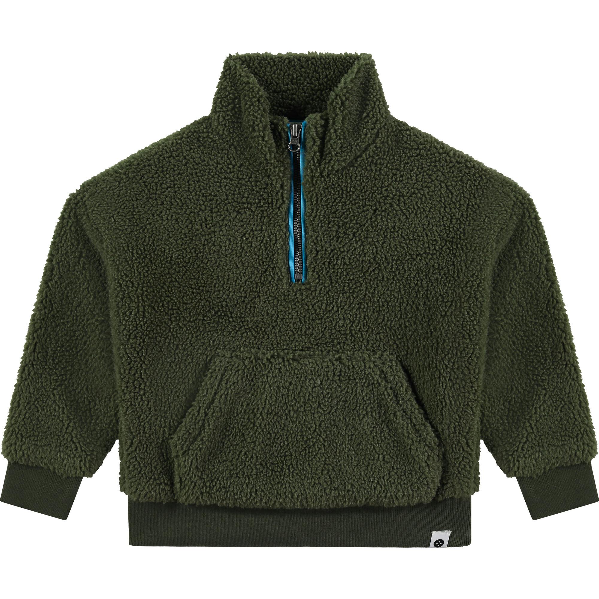 Fuzz Sherpa Quarter-Zipped Pull-Over Sweater