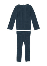 Marled Multi Knit Crew Neck Sweater & Pant 2-Piece Set