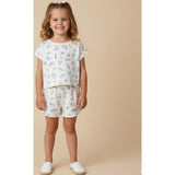 Organic Drop Shoulder Tee & Shorts Set - Coastal