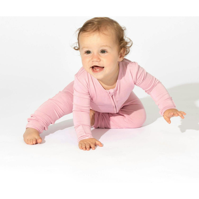 Dusty Rose Bamboo Convertible Footie