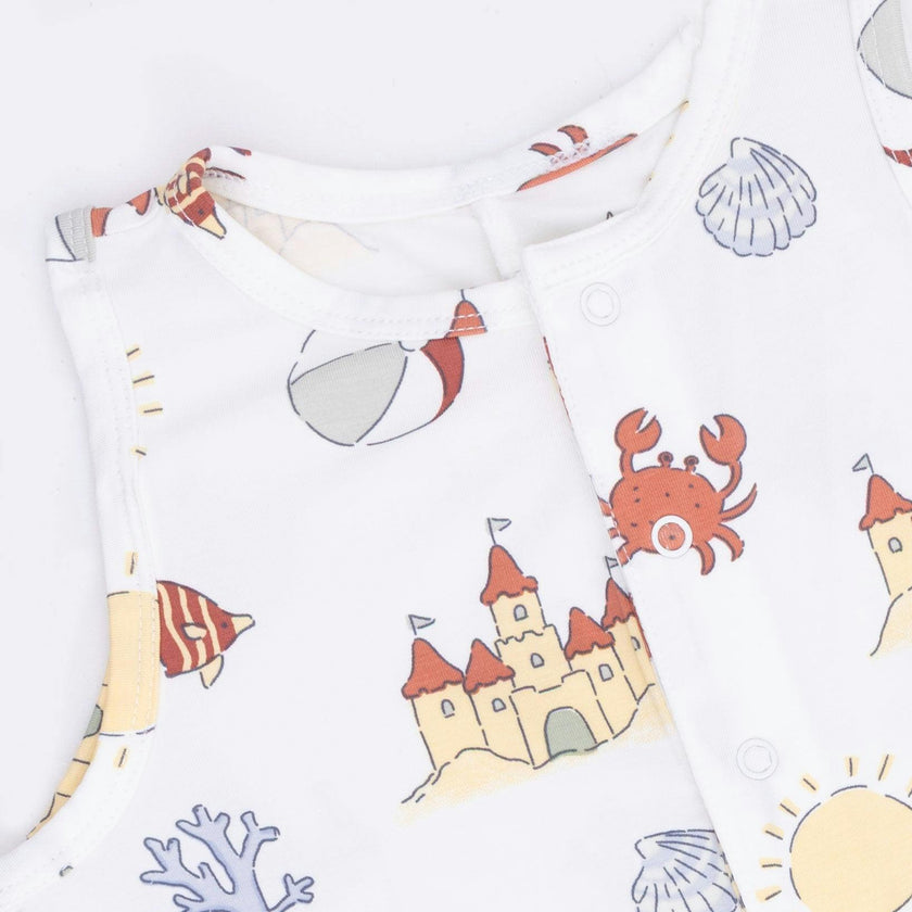 Sunny Sandcastles - Sleeveless Shortie Romper