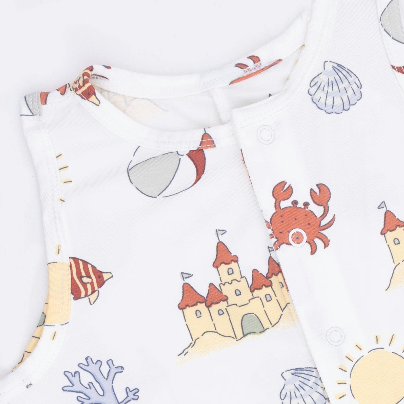 Sunny Sandcastles - Sleeveless Shortie Romper