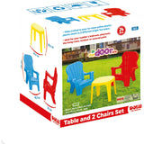 Childrens Plastic Table And Chairs Set