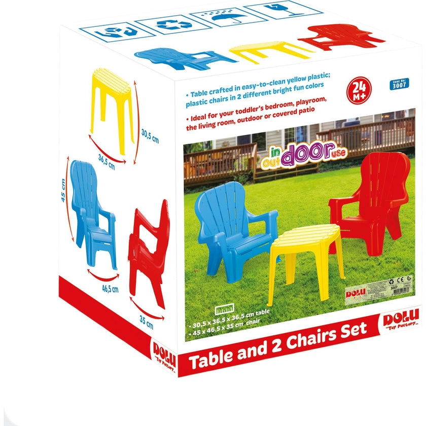 Childrens Plastic Table And Chairs Set