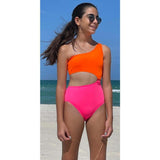Fuji One-Shoulder One-Piece Swimsuit