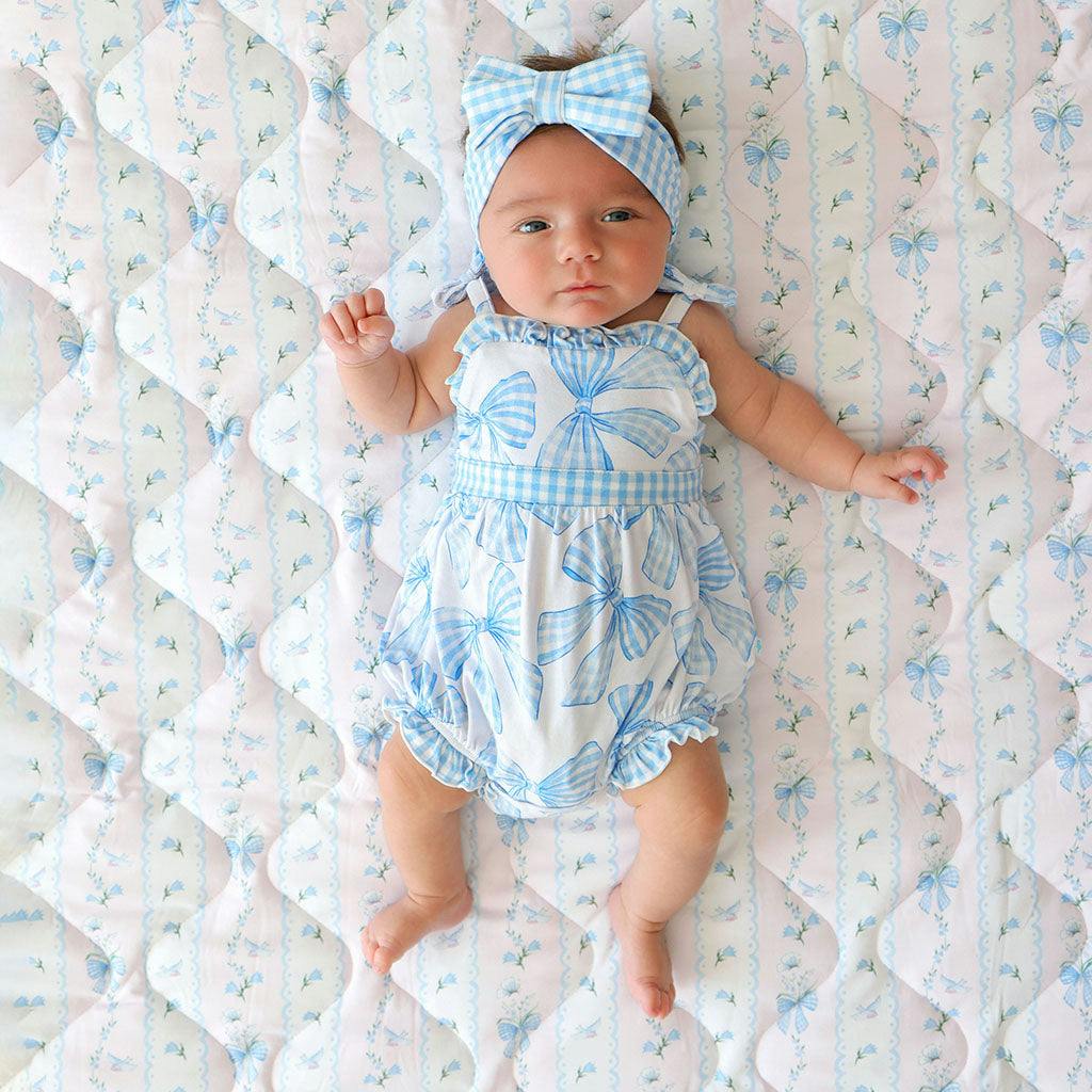 Edda Sleeveless Bow Bubble Romper
