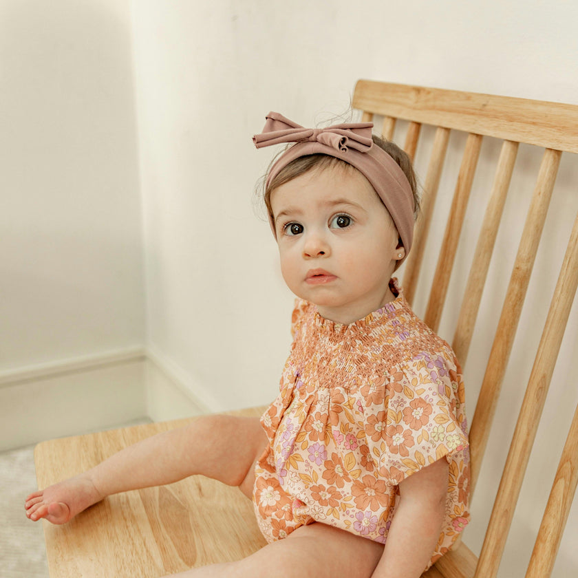Floral Print Woven Bubble Pink