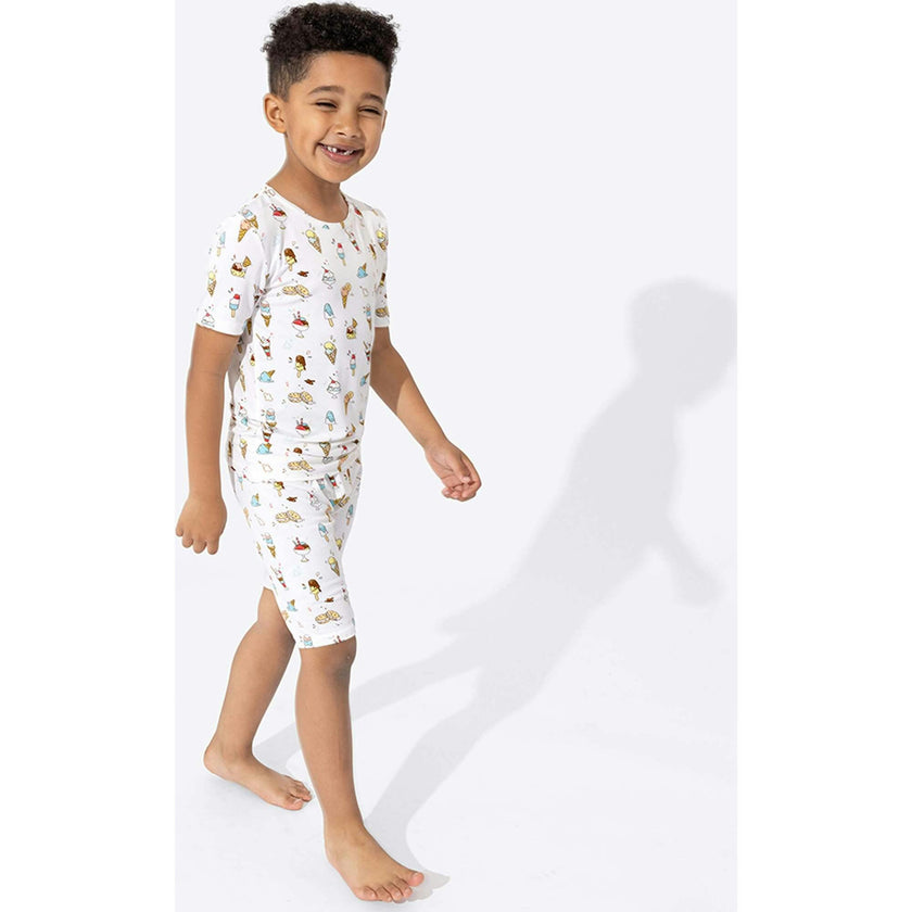 Ice Cream Bamboo Kids Pajama Short Set