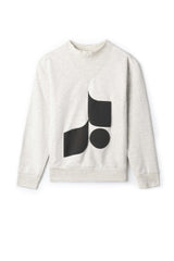 Fennel Neck Sweatshirt Pale Grey Mix