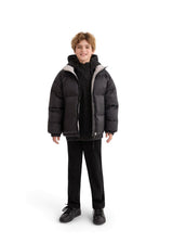 Black Quilted Puffer Jacket