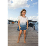 Serena Girl's Tassel Dress Blue Ombre, Blue