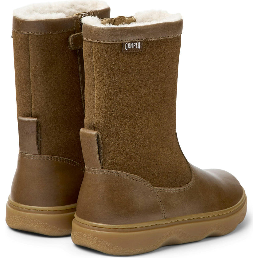 Kiddo Suede Leather Nubuck Boots, Brown