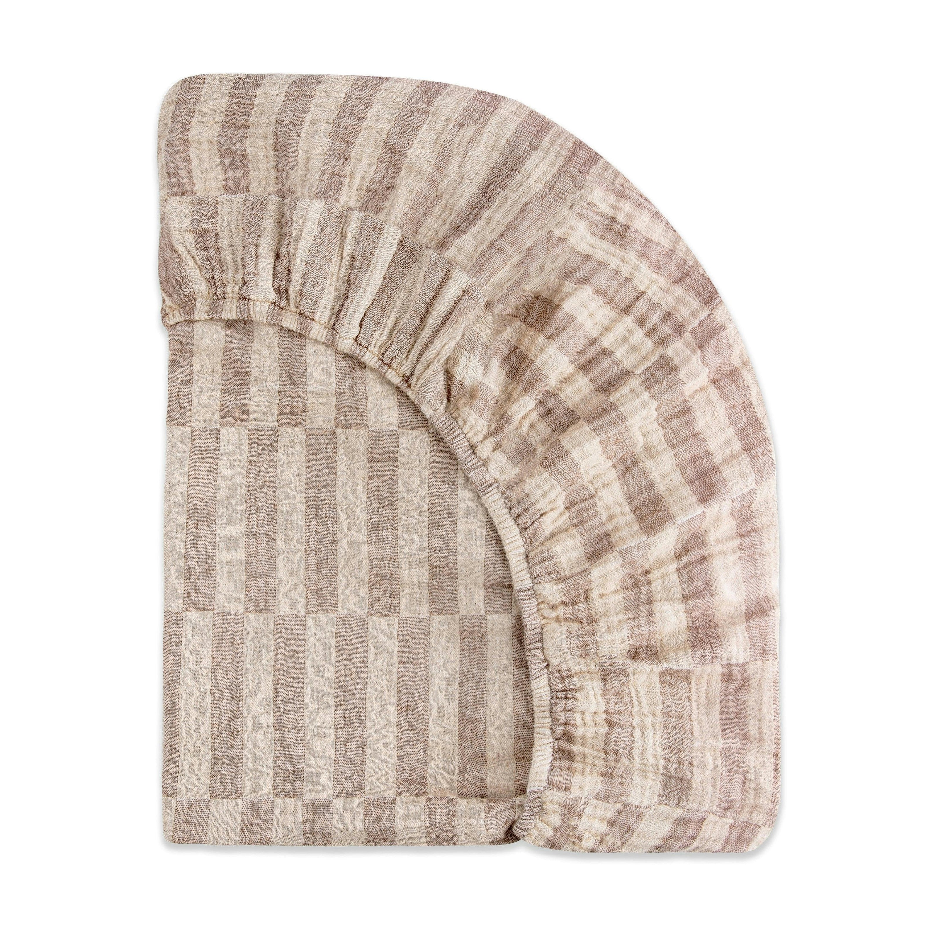 Babyletto Mini Crib Sheet in GOTS Certified Organic Muslin Cotton