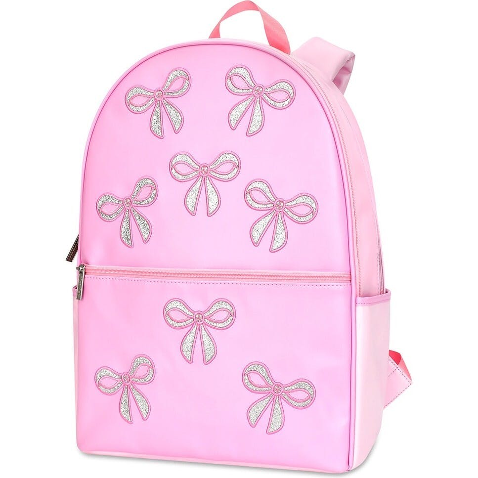 Pink Glitter Bows Backpack
