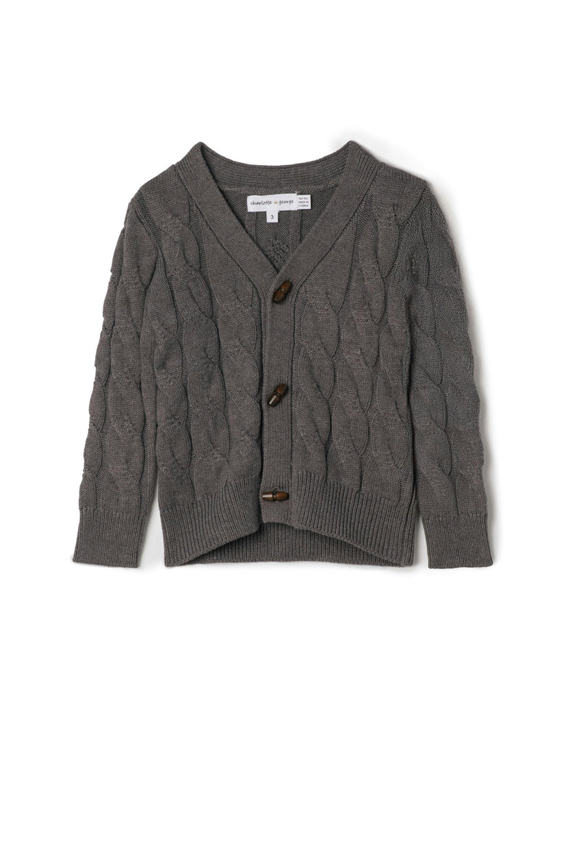 Cardigan Cable Knit Button Front Sweater