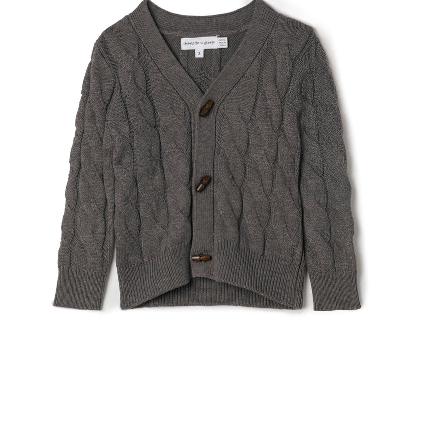 Cable Knit Cardigan Sweater