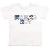 Mama's Boy Patchwork Short Sleeve T-Shirt - White