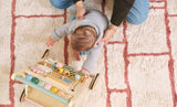 Windowpane Washable Organic Cotton Area Rug