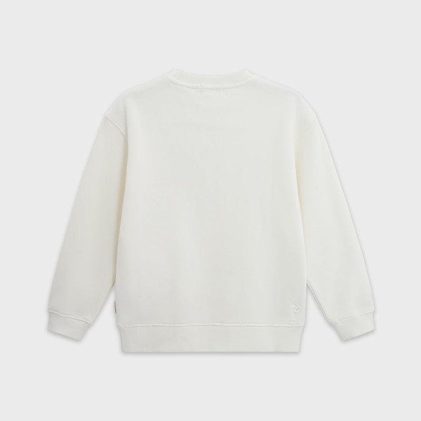 Relaxed Organic Fleece Sweatshirt With SOW print