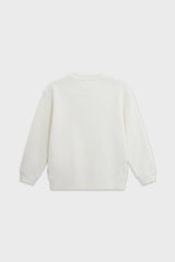Relaxed Organic Fleece Sweatshirt With SOW print