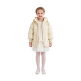 Yellow Quilted Hooded Jacket