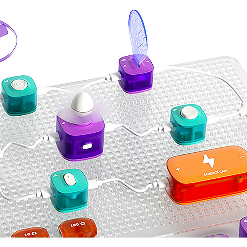 Hape: Science Can: Block Circuit Deluxe Kit - Physical Sciences Experiment Toy