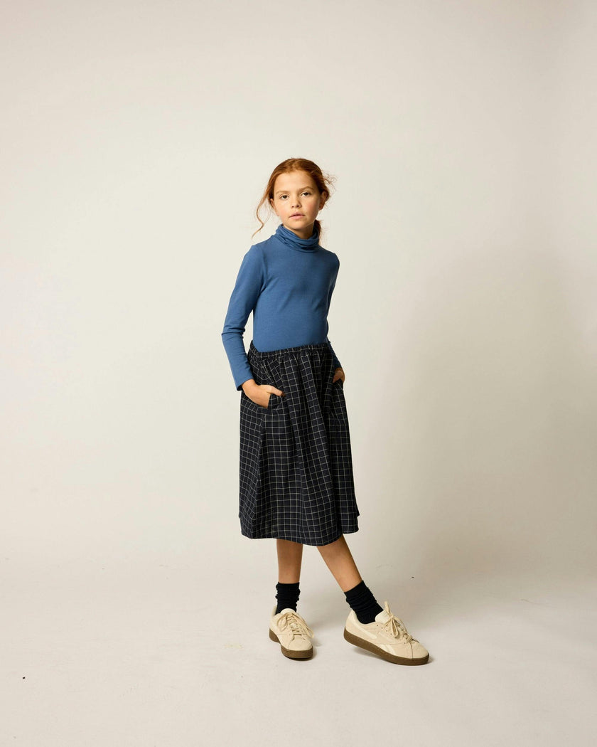 Essential Turtleneck in Navy