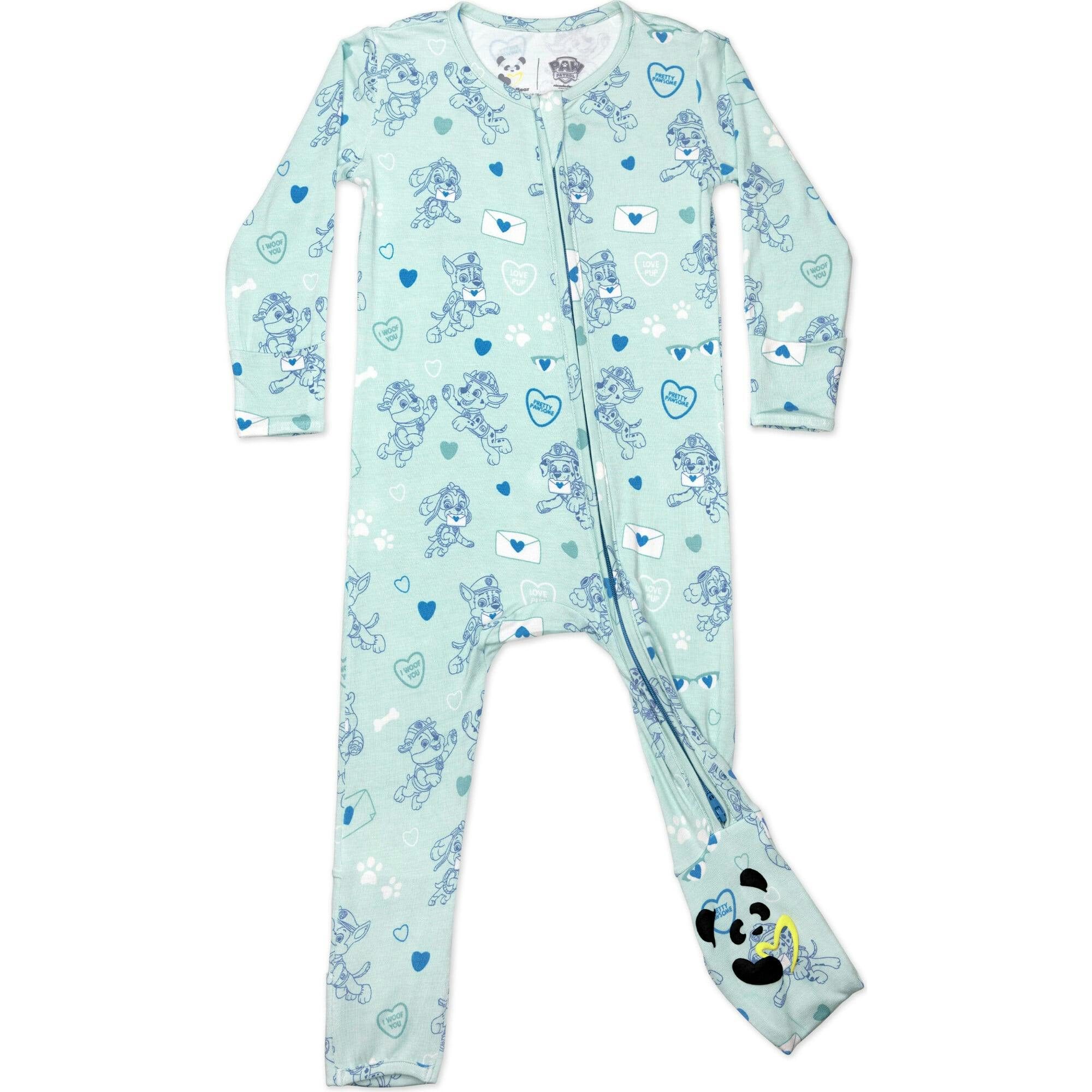 PAW Patrol: Valentine's Blue Bamboo Convertible Footie