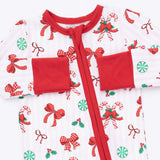 Bows & Candy Canes - Convertible Romper