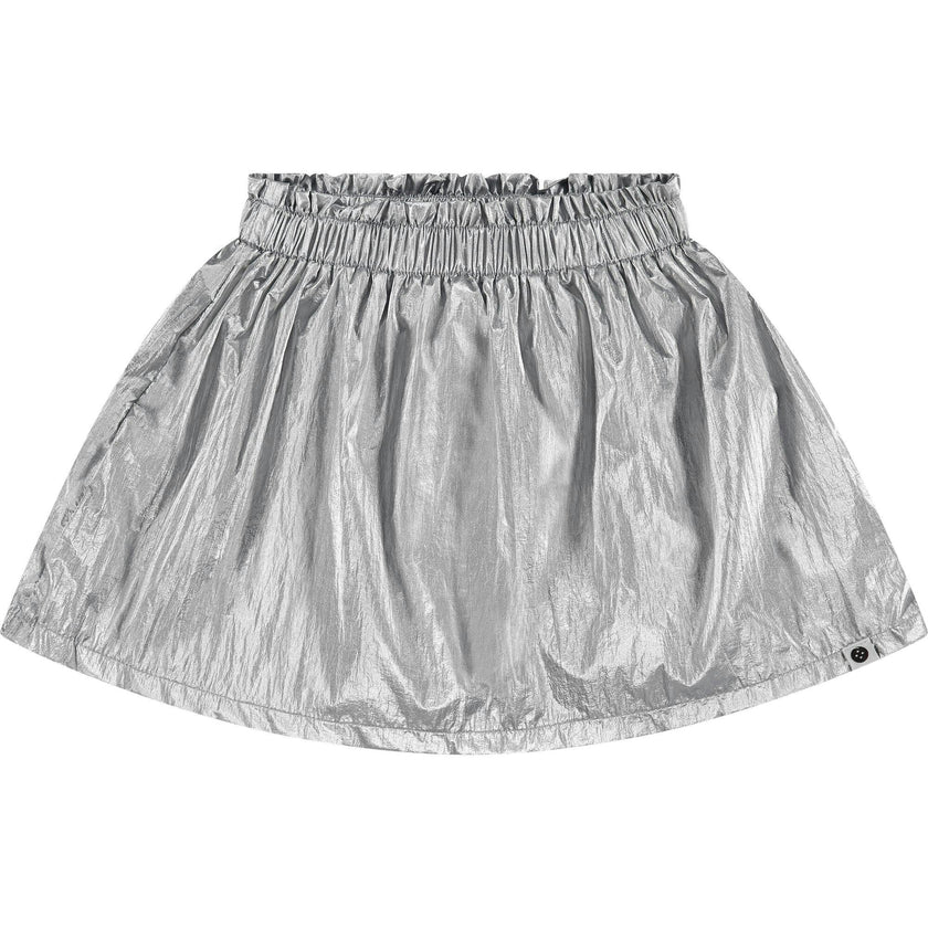 Cinched Foil Skirt